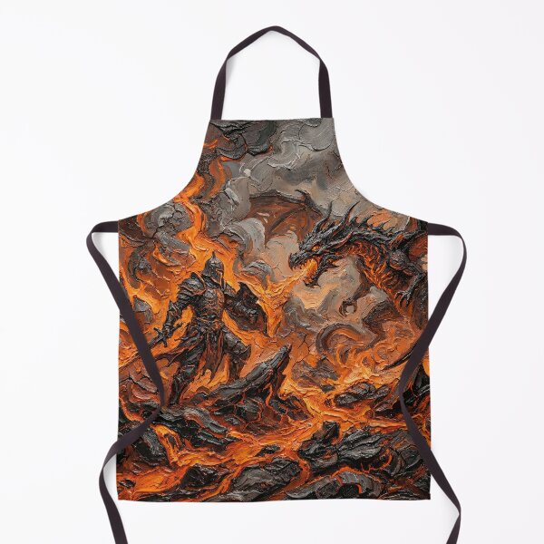 Item preview, Beowulf – The Dragon’s Fate | Textured Painterly Epic Illustration designed and sold by SavinMercantile.