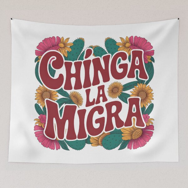 Item preview, Chinga La Migra floral designed and sold by Uglyandcute.
