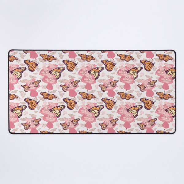 Item preview, Pattern of Monarch Butterflies with Flowers, Hand Drawn designed and sold by FourAcreFarm.