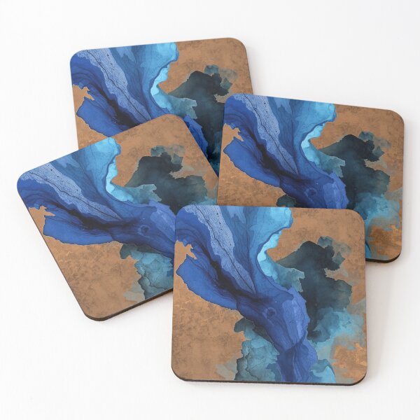 Item preview, Sapphire Rift Abstract designed and sold by Harmonic_Layers.