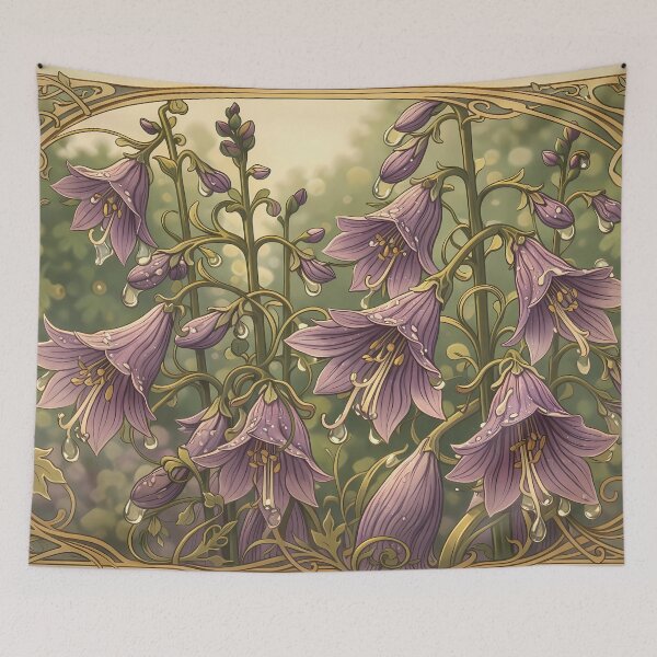 Item preview, Ornate Purple Flowers in Bloom designed and sold by cuprum.