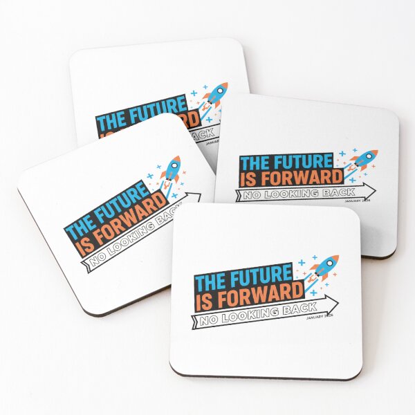 Item preview, The Future Is Forward No Looking Back – Motivational Rocket Quote Design designed and sold by 1TruthMatrix.