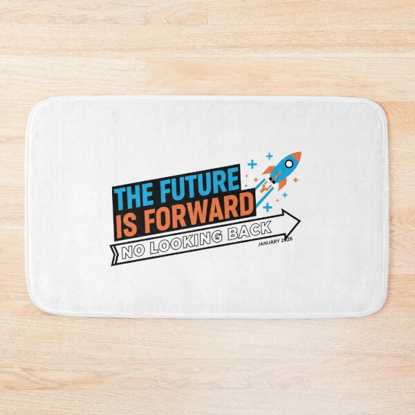 Item preview, The Future Is Forward No Looking Back – Motivational Rocket Quote Design designed and sold by 1TruthMatrix.