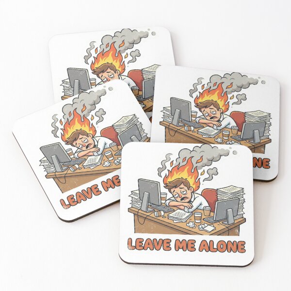Item preview, "Leave Me Alone" Stressed Office Worker designed and sold by Simple Graphics.