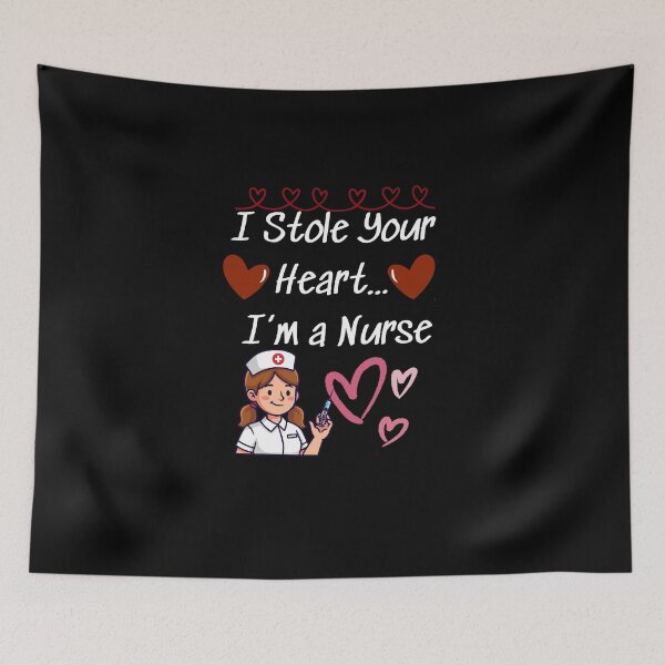 Item preview, Funny Nurse Valentine “I Stole Your Heart… I’m a Nurse”  designed and sold by AmeliaShirts.