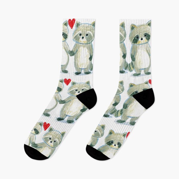 Item preview, Cute Raccoons Holding Hands designed and sold by AestheticsTime.