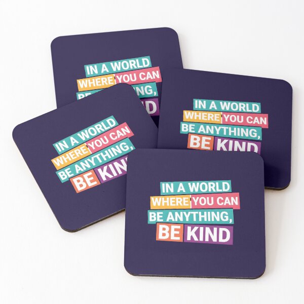 Item preview, In a World Where You Can Be Anything Be Kind Typography Sticker designed and sold by ArtCrafter13.