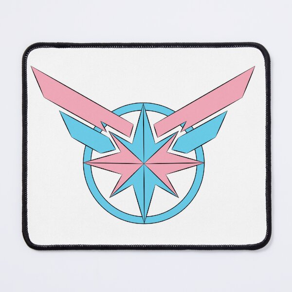Item preview, Captain marvel-like pride logo- trans designed and sold by Quality control free.
