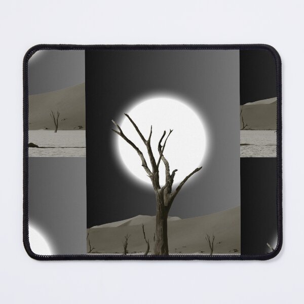 Item preview, Lonely Tree Under Full Moon – Surreal Desert Night Art designed and sold by ROHITJIDEGINER.