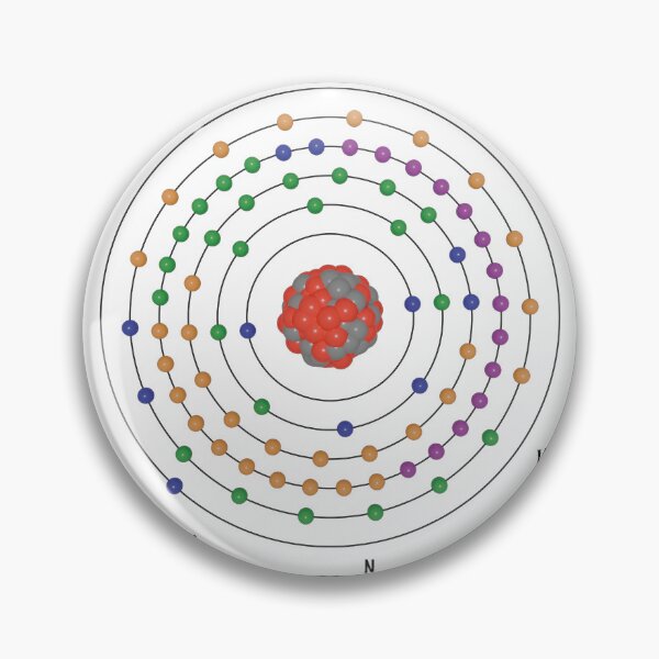 Item preview, Gold (Au) Atomic Structure Diagram – Chemistry Science Illustration designed and sold by ElmonirPress.