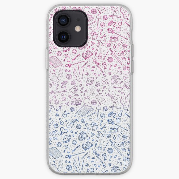 Tabletop RPG Pattern – Bi Flag iPhone Soft Case