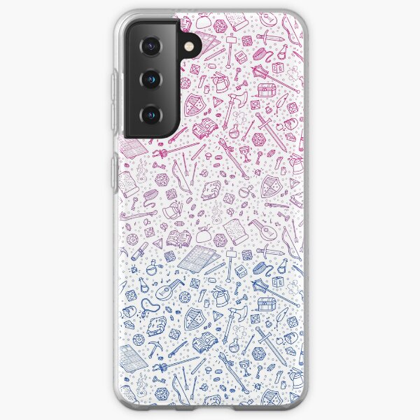 Tabletop RPG Pattern – Bi Flag Samsung Galaxy Soft Case