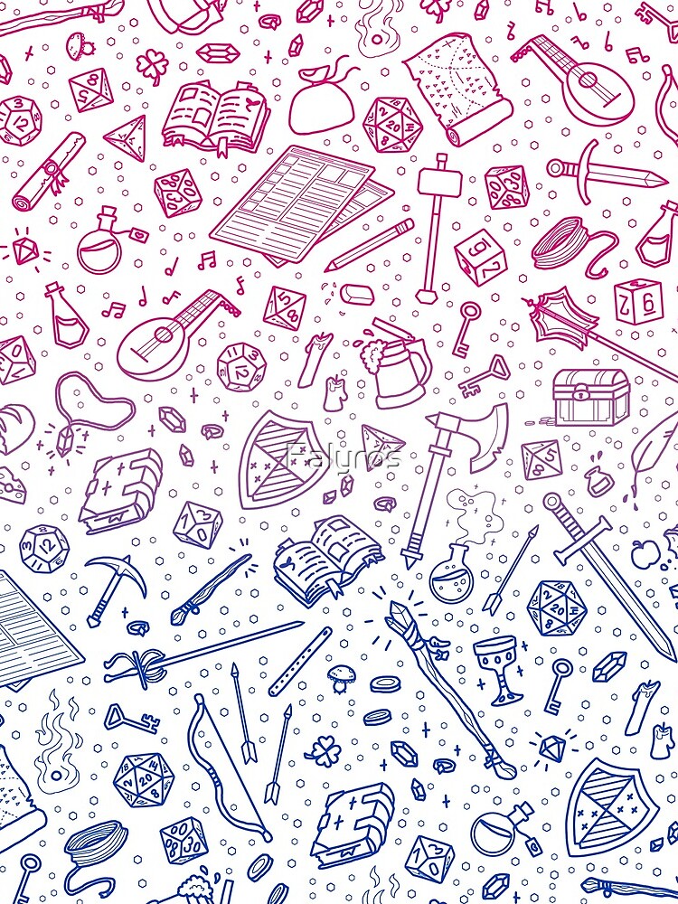 Tabletop RPG Pattern – Bi Flag by Falyros