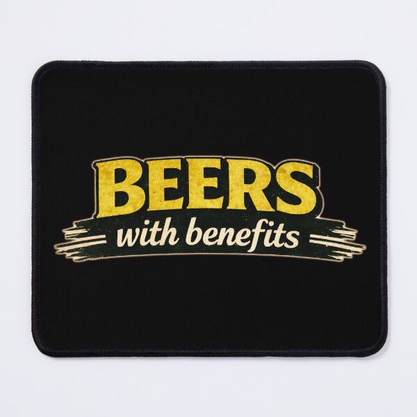 Item preview, Beers With Benefits – Retro Logo designed and sold by SteadyRolling.