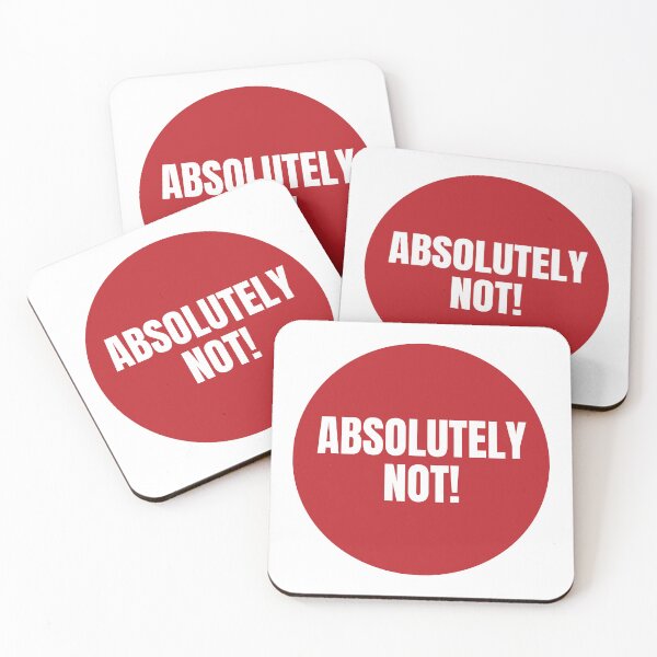 Item preview, ABSOLUTELY NOT STICKER designed and sold by PIXEL POP DESIGNS - Beyond the Norm!.