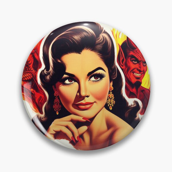 Item preview, Vintage Devilsh Woman designed and sold by PulpVintage.