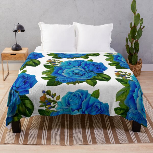 Artikelvorschau, Blaue Blumen, elegante blaue Rosen entworfen und verkauft von hollycooper.