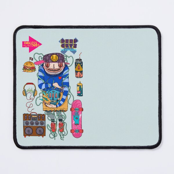 Item preview, Skateboarder boy and blue skull designed and sold by Franco Moody.