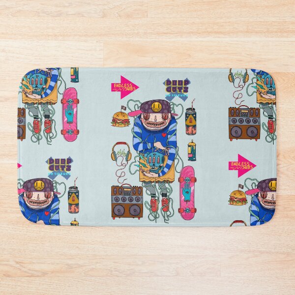 Item preview, Skateboarder boy and blue skull designed and sold by Franco Moody.