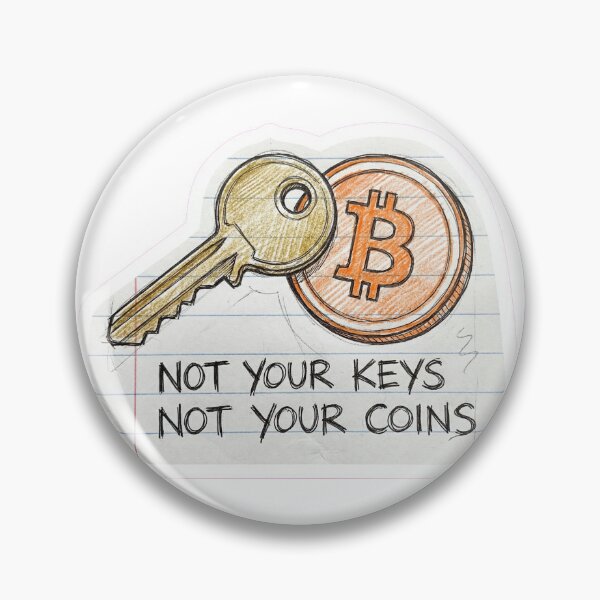 Item preview, Not Your Keys Not Your Coins - Bitcoin Security designed and sold by MidnightMerchCo.