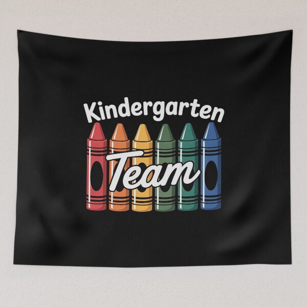 Item preview, Colorful Crayon Kindergarten Team for Teachers Students Men Women Kids designed and sold by joyouartArt.