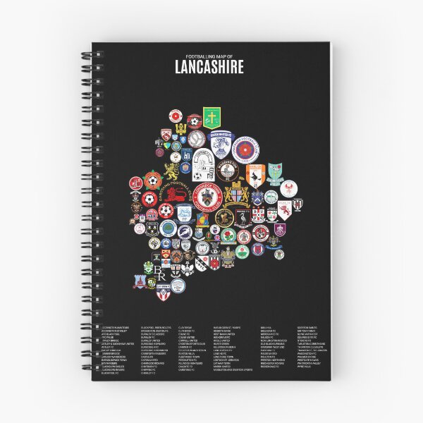 Item preview, Mens Footballing Map of Lancashire designed and sold by Footy-Maps.