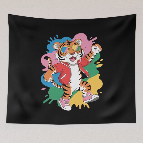 Item preview, Cool Dabbing Tiger with Sunglasses Dancing Tiger Big Cat designed and sold by joyouartArt.