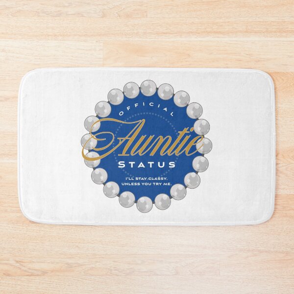 Item preview, Auntie Status (blue and gold) designed and sold by Kipepeo Design Ltd..