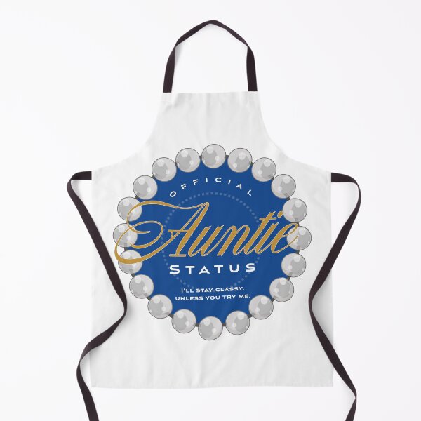 Item preview, Auntie Status (blue and gold) designed and sold by Kipepeo Design Ltd..