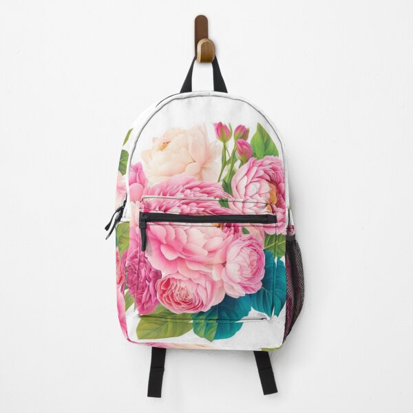 Item preview, Vintage cottage core pink white peonies retro botanical designed and sold by hollycooper.