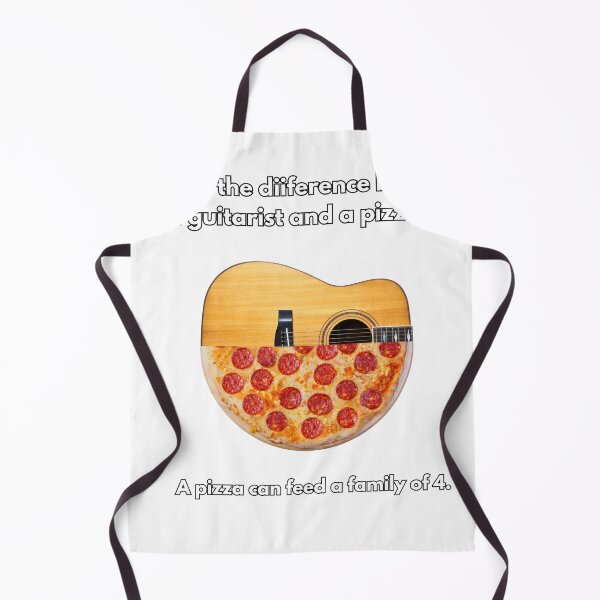 Item preview, What is the diiference between a  guitarist and a pizza? Funny music Shirt designed and sold by PegLeg-Montys.