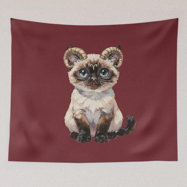 Item preview, Gothic Aries Siamese – Acrylic Mystic Edition designed and sold by T7xDesigns.