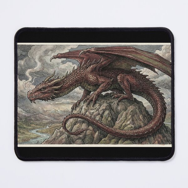 Item preview, Dragon sitting on a rock designed and sold by RobertMartinArt.