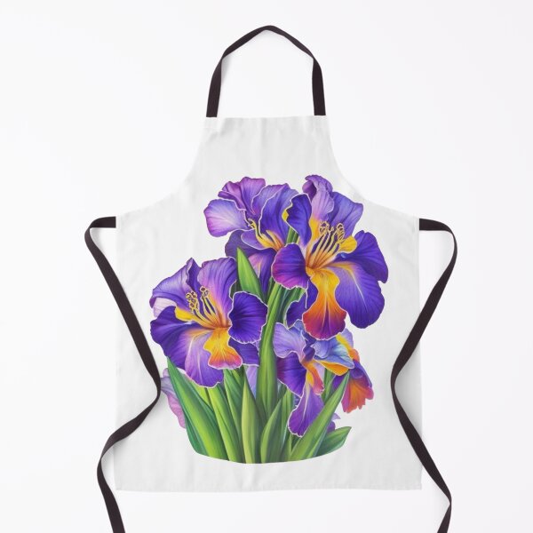 Item preview, Purple floral, purple flowers, purple irises designed and sold by hollycooper.