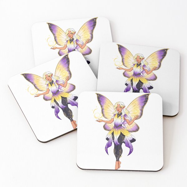 Item preview, Enby Magic: Non-Binary Pride Fairy designed and sold by SkinnyFlatWhite.