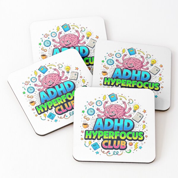 Item preview, Funny ADHD Hyperfocus Club Cartoon Sticker T-Shirt Gift designed and sold by SholoStudio.