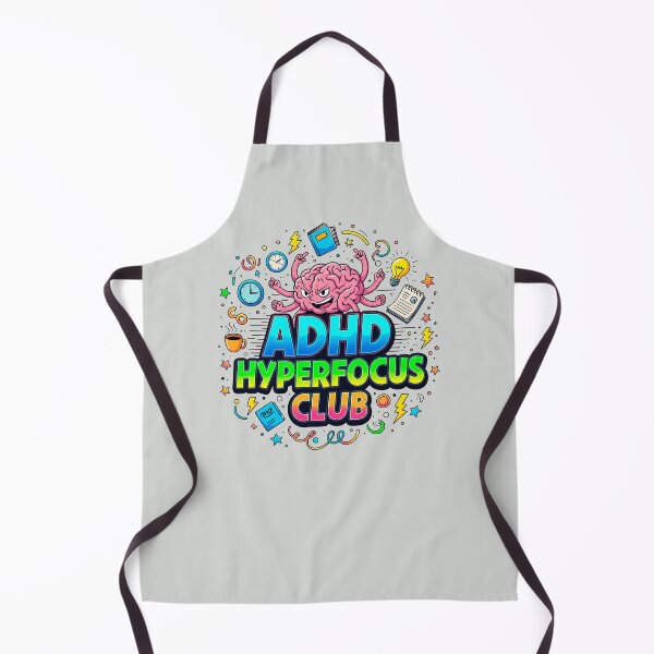 Item preview, Funny ADHD Hyperfocus Club Cartoon Sticker T-Shirt Gift designed and sold by SholoStudio.