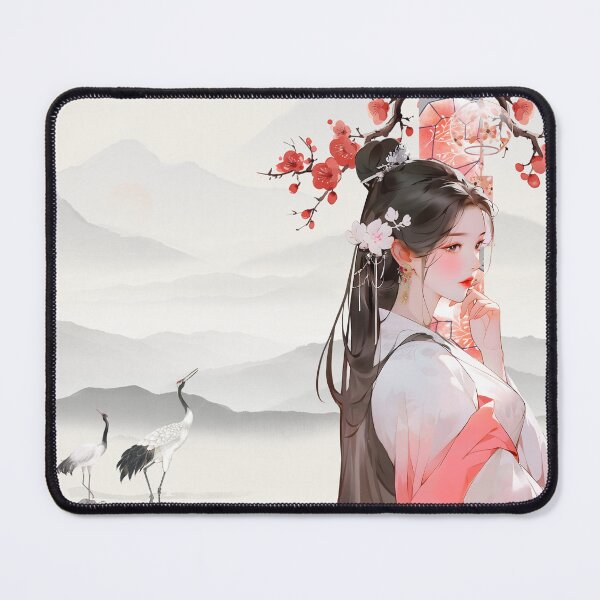 Item preview, Spring Reverie: Cranes and Plum Blossoms designed and sold by Kanniax.