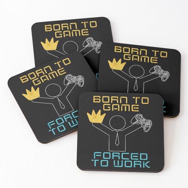 Item preview, Born to game forced to work - Just one more game - I would rather be playing  designed and sold by Like it Different.