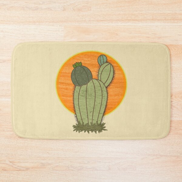 Item preview, Retro Cactus Sunset Southwest Plant Art designed and sold by 3DDesignSpot.