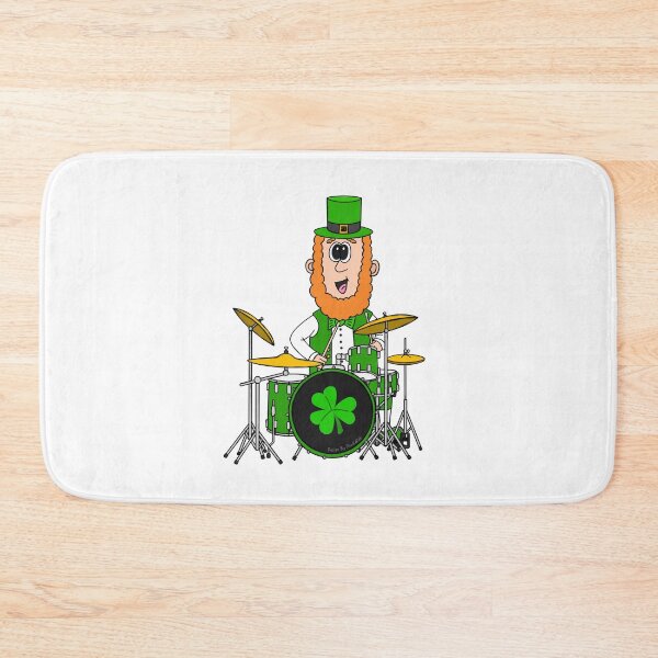 Item preview, Leprechaun Playing Drums, St Patrick's Day Irish Music Drummer designed and sold by doodlerob.