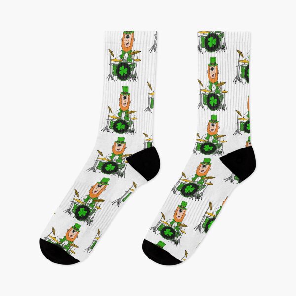 Item preview, Leprechaun Playing Drums, St Patrick's Day Irish Music Drummer designed and sold by doodlerob.