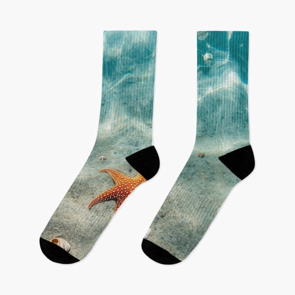 Item preview, Starfish Under the Shimmering Calm Ocean Water designed and sold by AlinaSCorner.