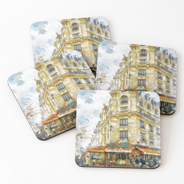 Item preview, Paris Café Watercolor designed and sold by caracatita75.