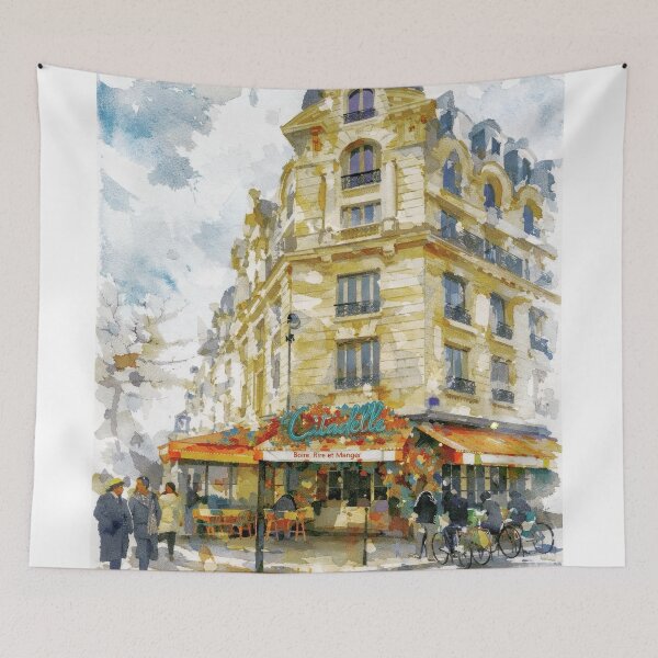 Item preview, Paris Café Watercolor designed and sold by caracatita75.