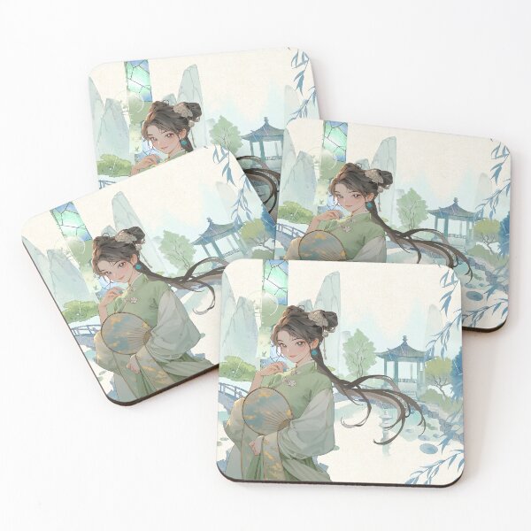 Item preview, Summer Breeze: Girl in the Jade Garden designed and sold by Kanniax.
