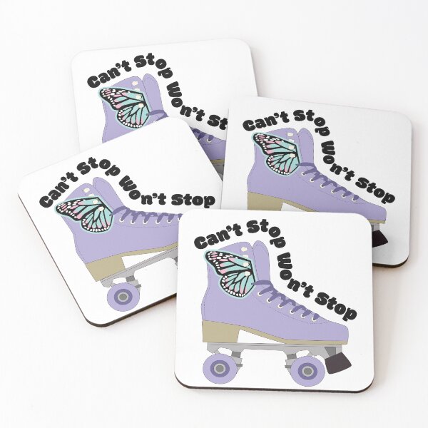 Item preview, Can't Stop Won't Stop | Roller Skate Energy | Retro Skating Design | Fun Skate Aesthetic designed and sold by UnhingedByMeg.