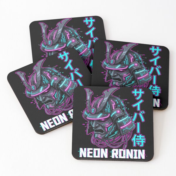 Item preview, Neon Ronin - Cyberpunk Samurai Helmet - Sci-Fi Warrior designed and sold by DreamSpaceCon.