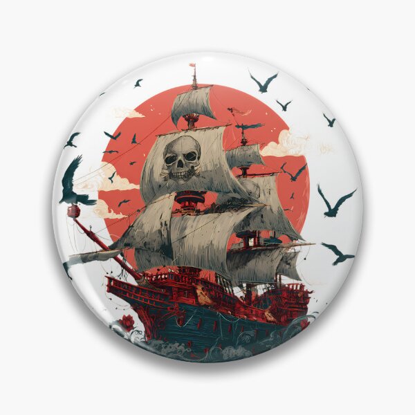 Item preview, Lover Adventurous Spirits Unveiling Iconic Pirate Ships Sea designed and sold by ART ATTACK ZONE.