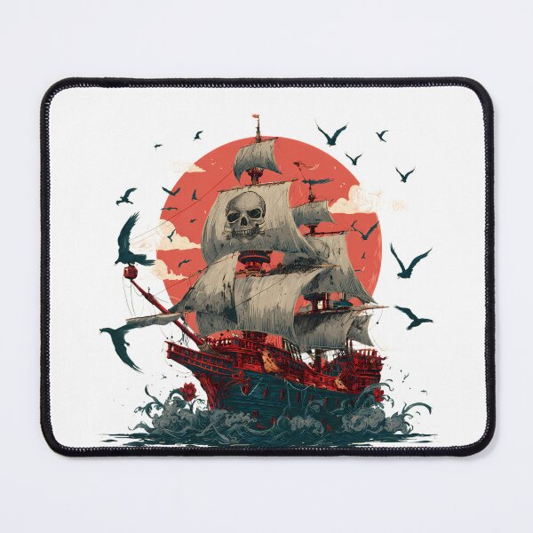 Item preview, Lover Adventurous Spirits Unveiling Iconic Pirate Ships Sea designed and sold by ART ATTACK ZONE.